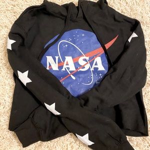 NASA crop hoodie